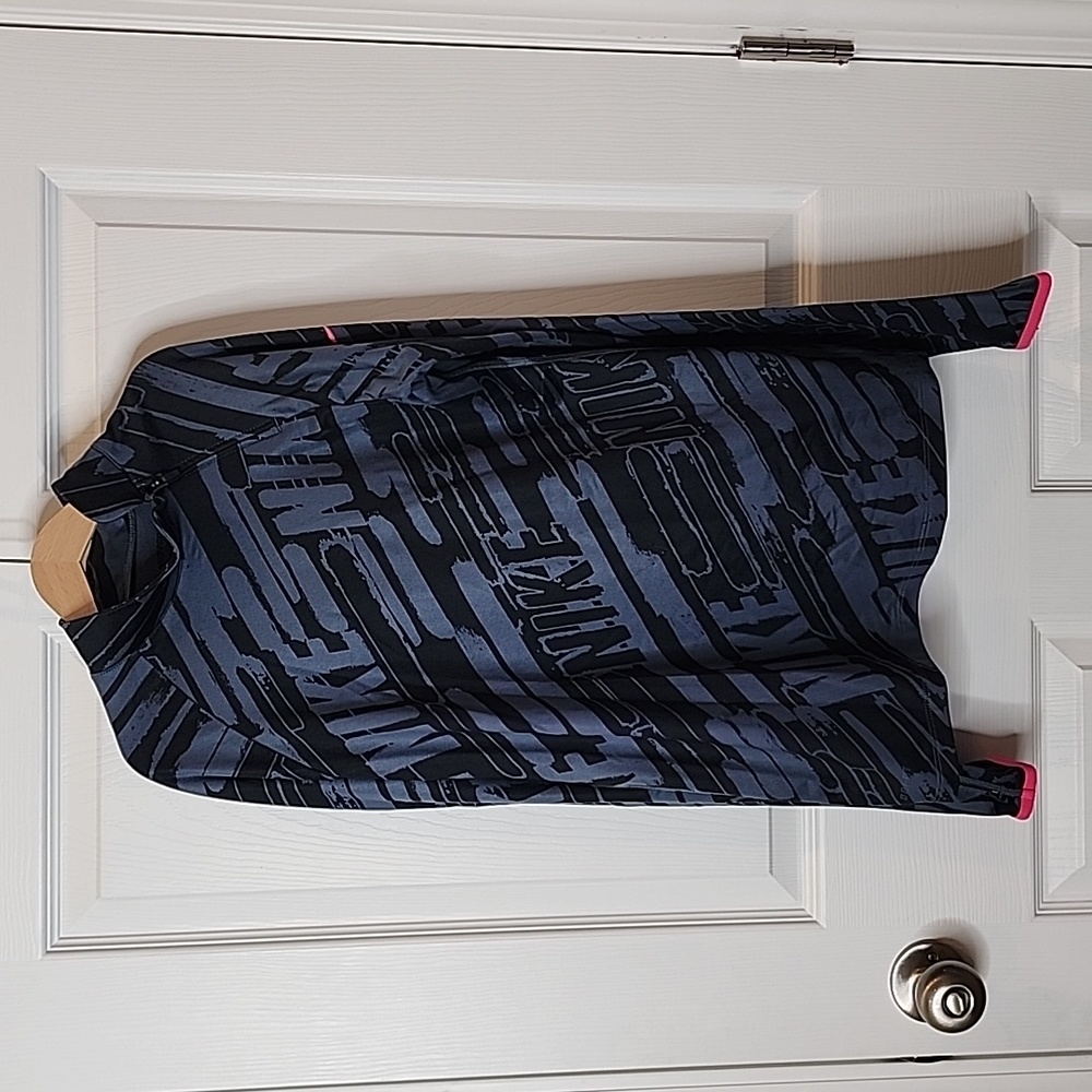 Nike Pro Girls Hyperwarm Flash Long Sleeve Mock Neck Zip Pullover, Youth XL